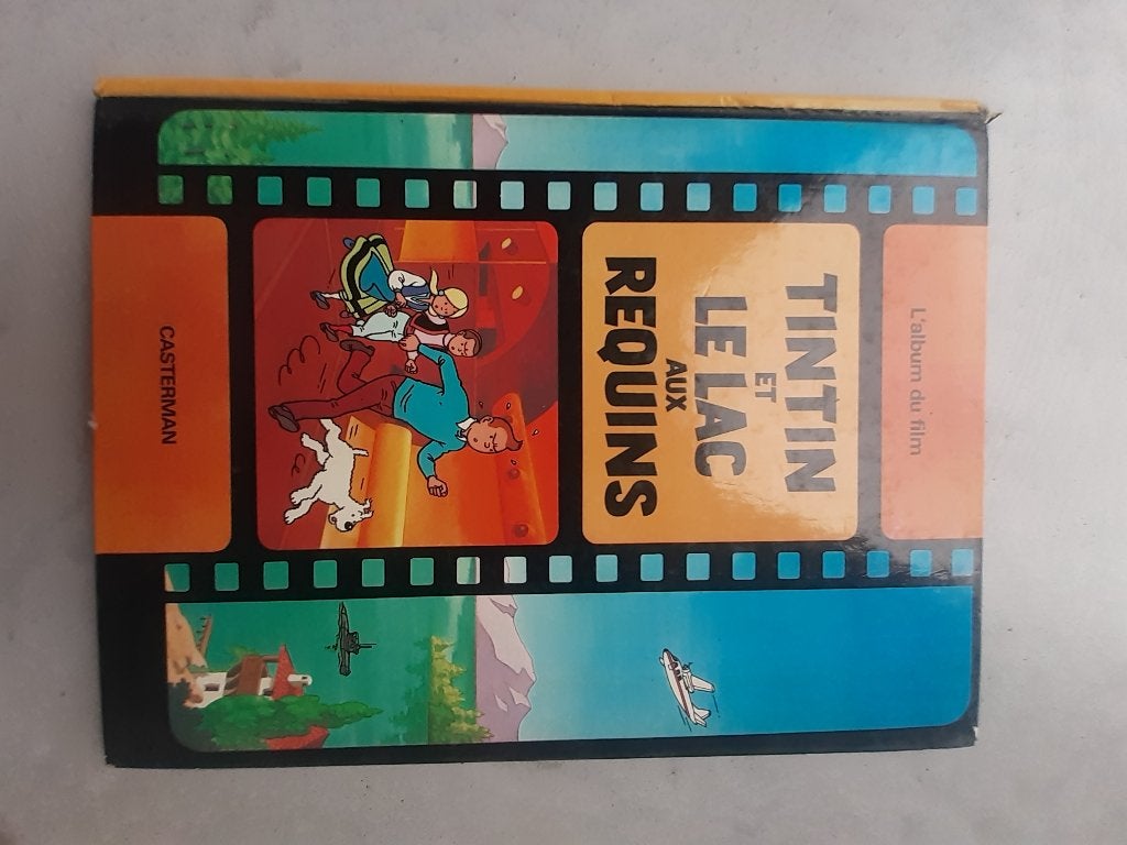 Tintin et le lac aux requins edition 1980, Livres, BD, Enlèvement ou Envoi, Une BD, Utilisé, Hergé.