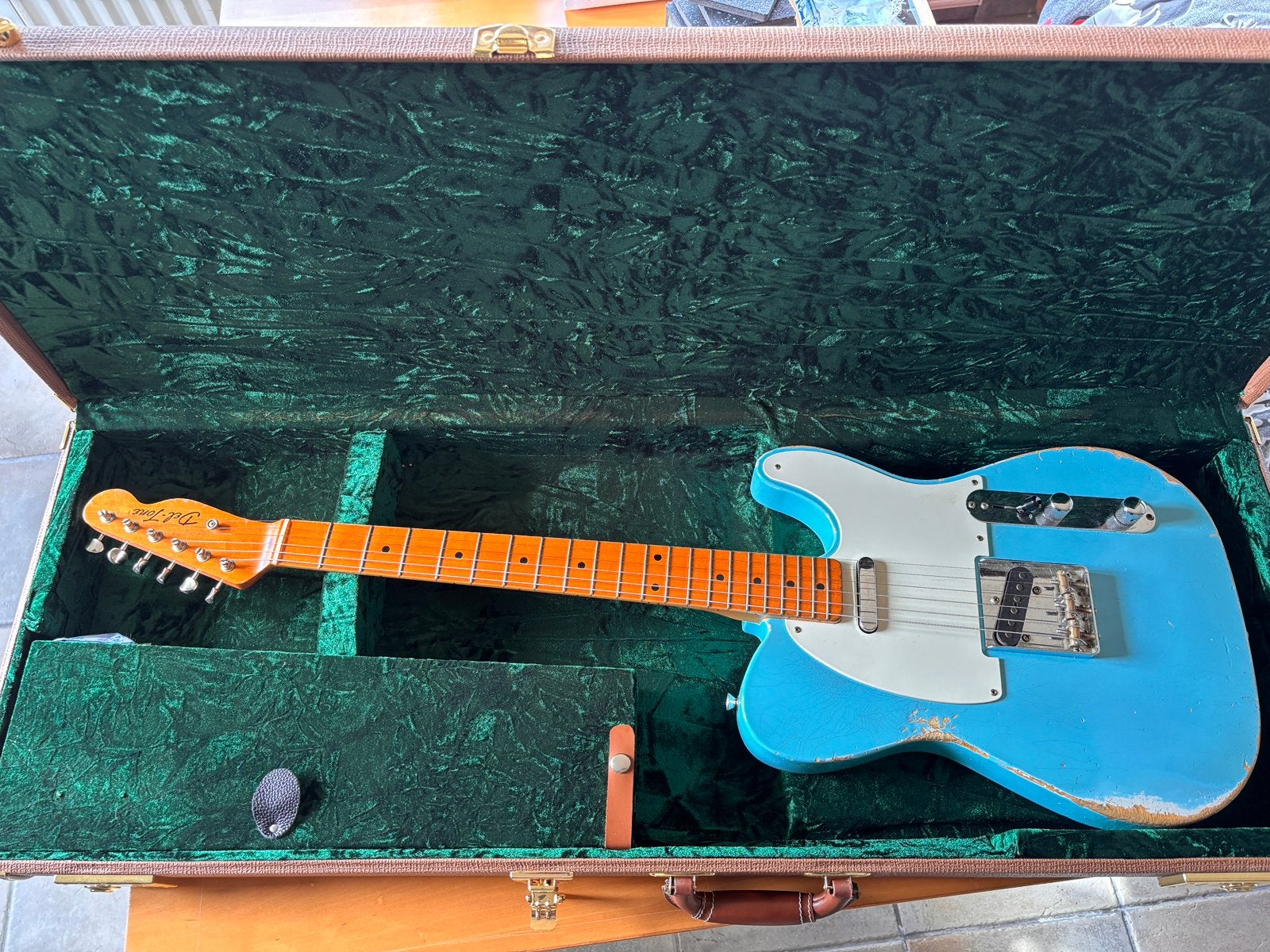 Del-tone telecaster 50’s t-style, Ophalen, Gebruikt, Solid body, Overige merken