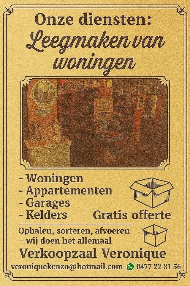 Inboedels/opruiming dienst, Enlèvement