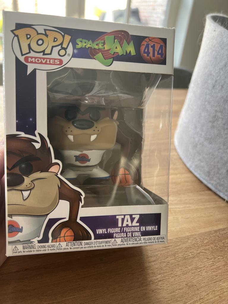 Space Jam Funkpop Taz, Collections, Jouets miniatures, Utilisé, Enlèvement ou Envoi