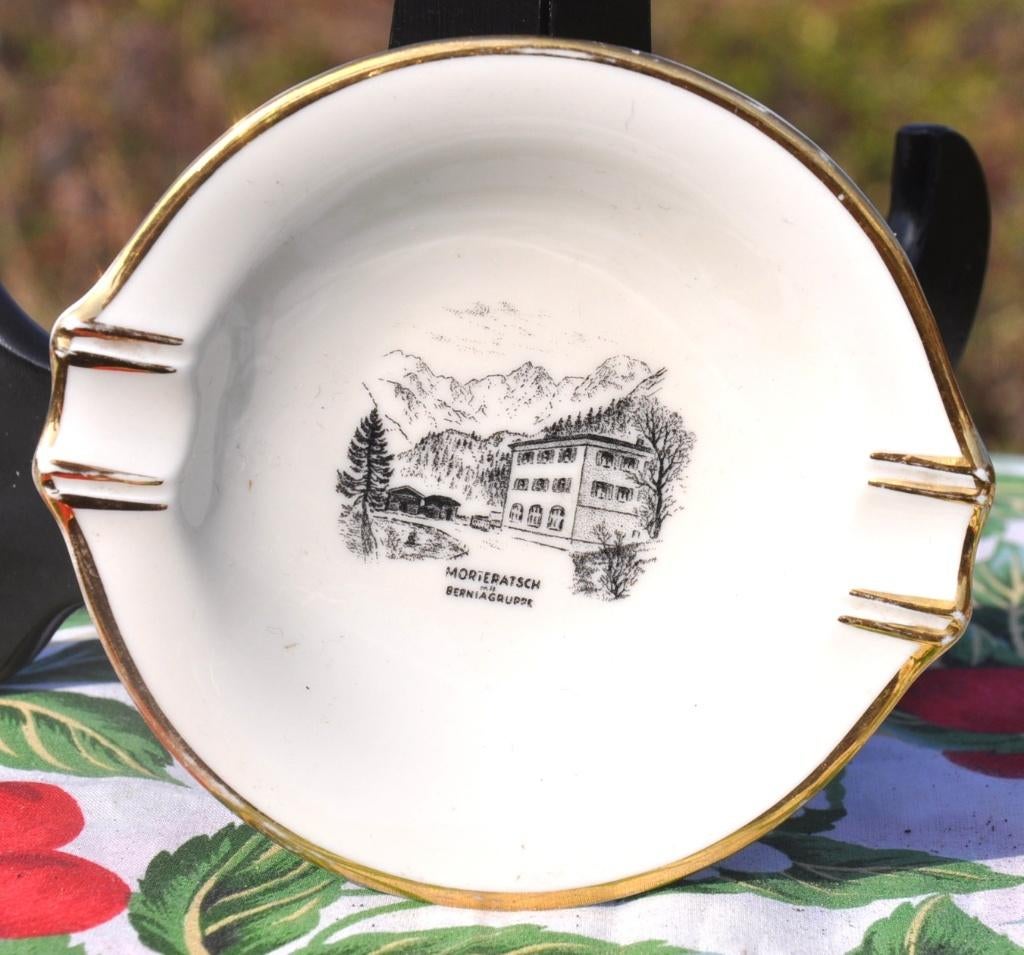 cendrier porcelaine moricatsh bernigruppe suisse, Collections, Enlèvement ou Envoi, Comme neuf, Cendrier