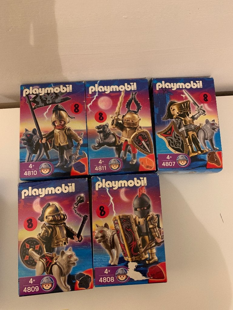 PLAYMOBIL: RIDDERSETS 4807 4808 4809 4810 4811, Complete set, Ophalen of Verzenden, Zo goed als nieuw, Knights
