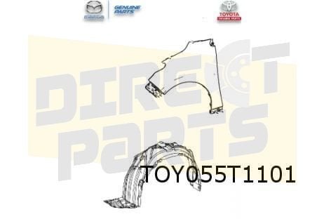 Toyota Yaris / Mazda 2 Hybrid voorscherm Links Origineel! 53, Neuf, -, -, Garde-boue
