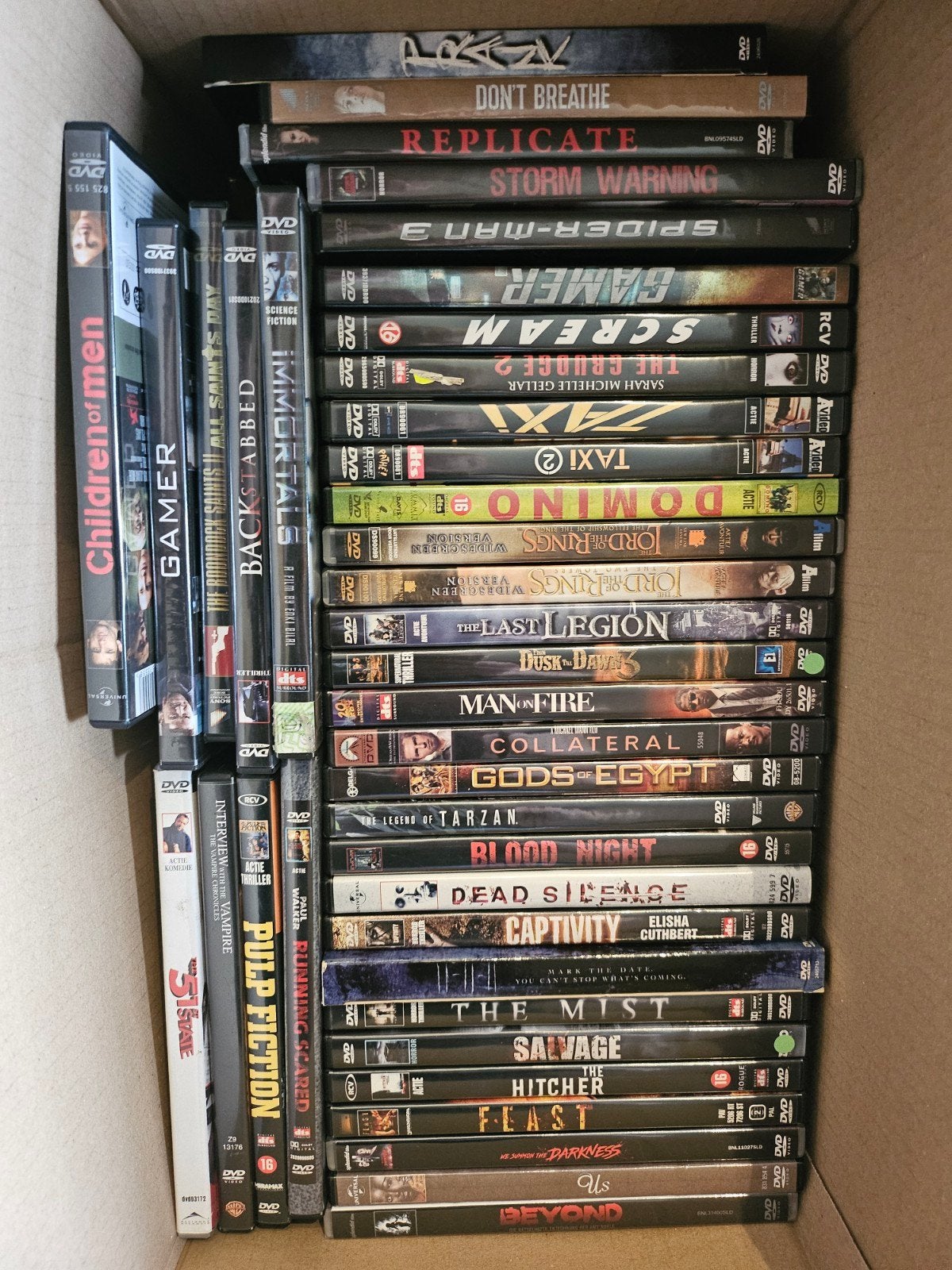 Collectie horror/actiefilms op dvd, Ophalen of Verzenden