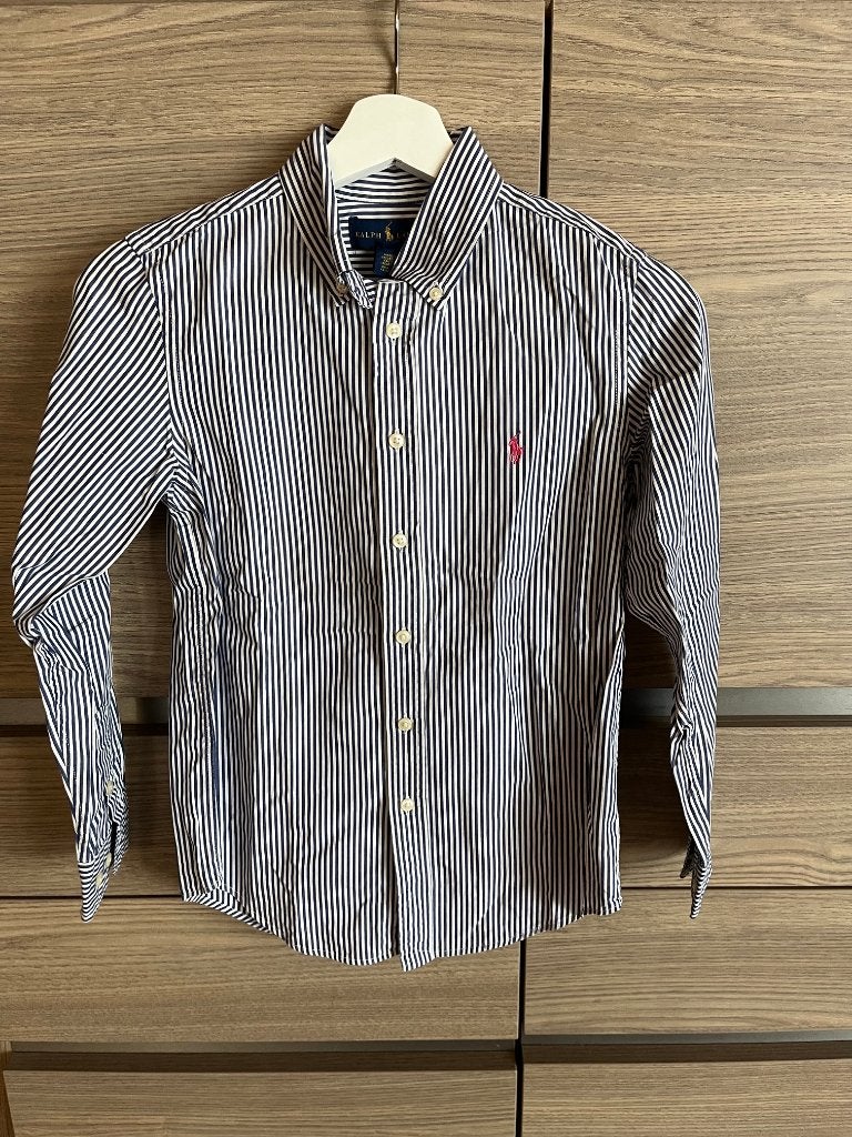 Blauw wit hemd ralph lauren kids 12 jaar, Kinderen en Baby's, Ophalen of Verzenden, Ralph Lauren