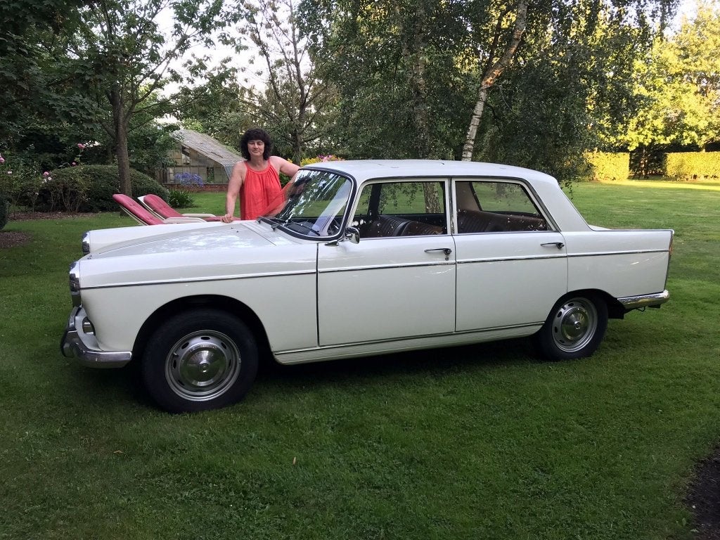 Oldtimer Peugeot 404 - 08/1971, Auto's, 4 deurs, Achterwielaandrijving, 1600 cc, Wit