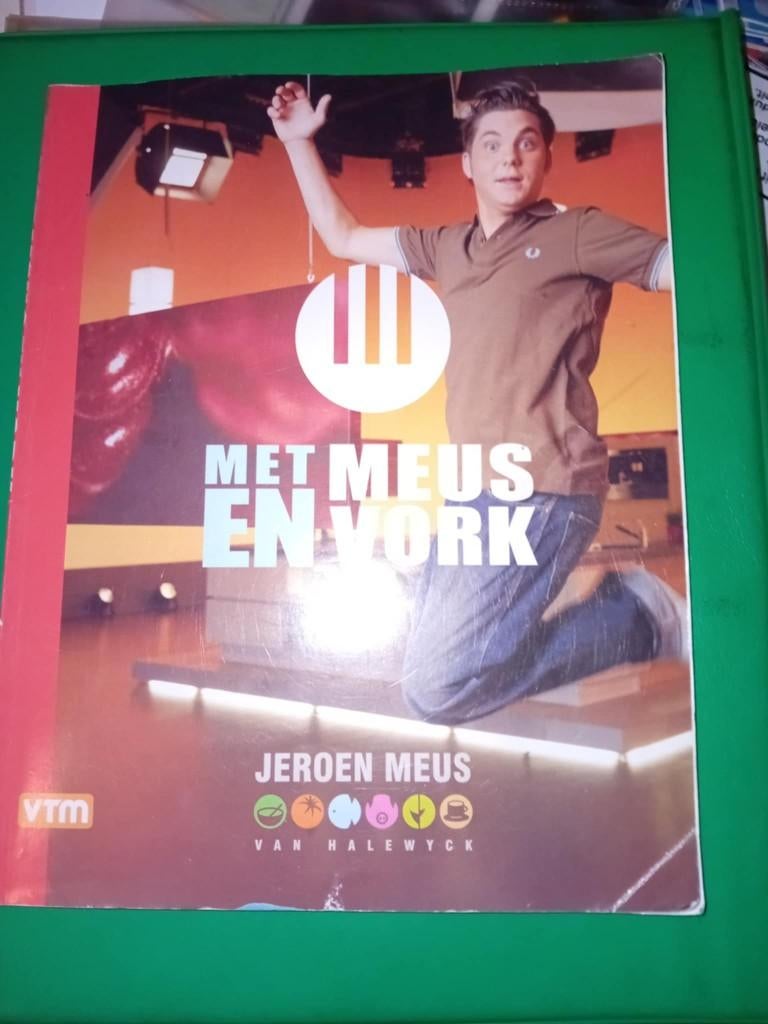 boek met meus en vork, Boeken, Gezond koken, Jeroen Meus, Zo goed als nieuw, Tapas, Hapjes en Dim Sum