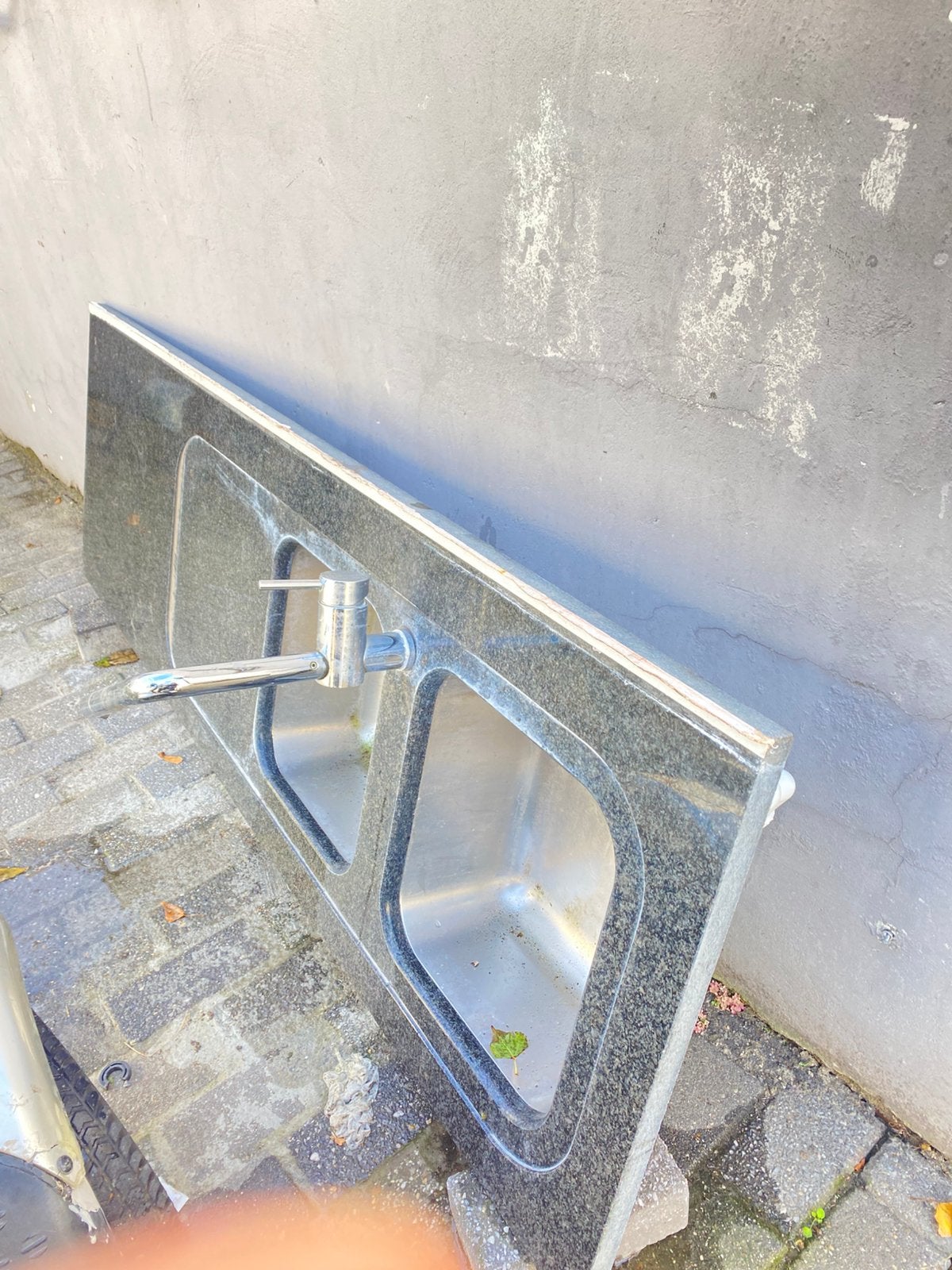 Spoelbak met keukenblad, Huis en Inrichting, Ophalen, Gebruikt, 50 tot 100 cm, 150 tot 200 cm