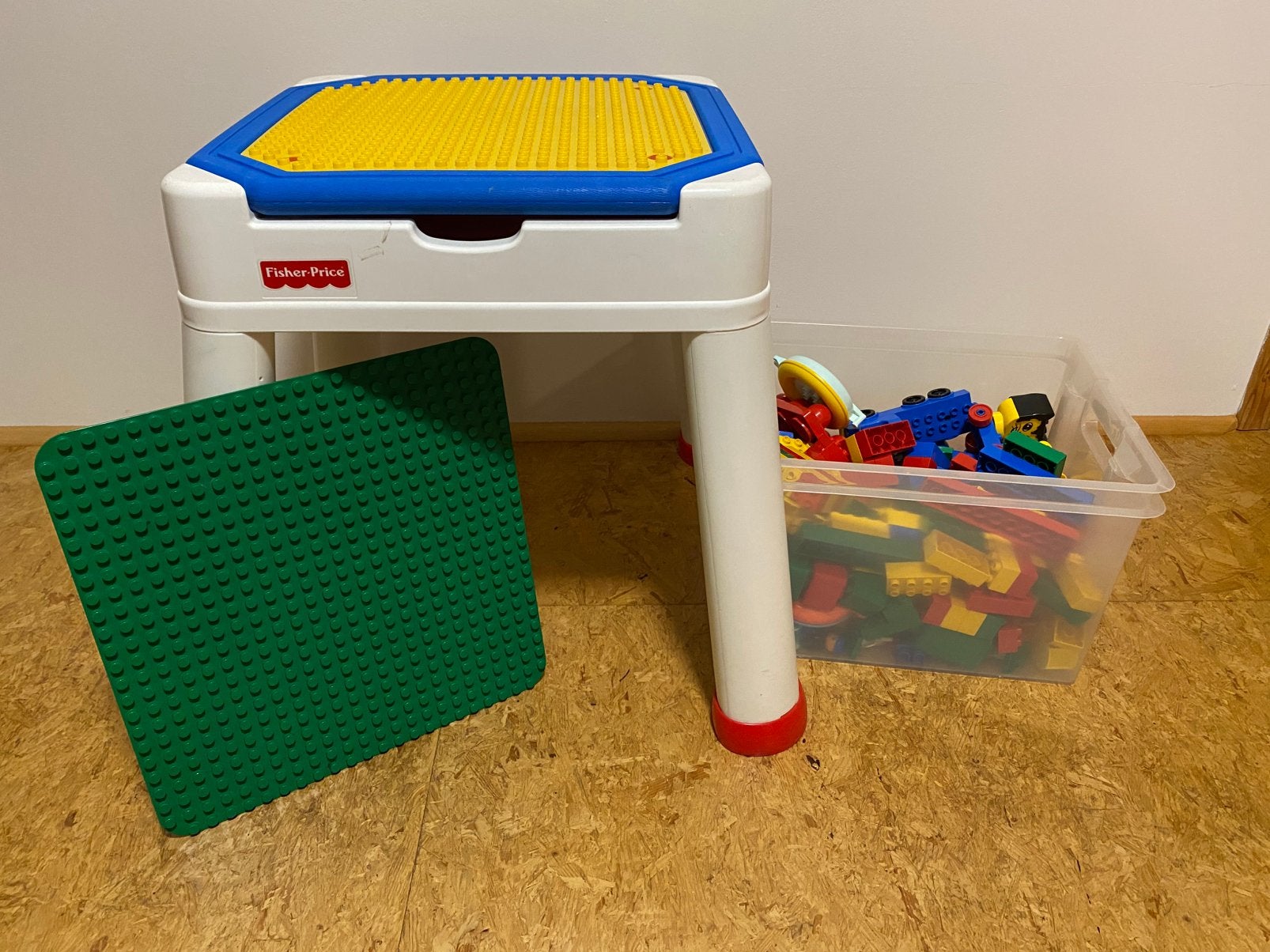 Fisher-Price activiteitentafel incl. Originele Duplo blokken, Ophalen, Zo goed als nieuw