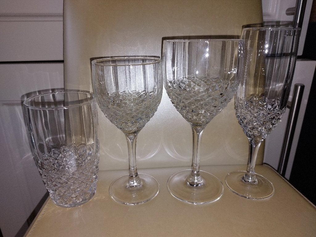 Service à verres Luminarc 56 pièces  (414), Antiquités & Art, Enlèvement