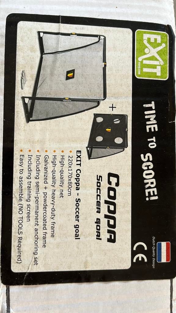 Voetbal goal , 2 stuks , Coppa Soccer goal, Ophalen, Zo goed als nieuw