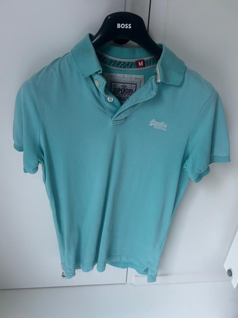 Toffe blauwe polo - medium- Superdry, Enlèvement ou Envoi, Comme neuf, Taille 48/50 (M), Bleu