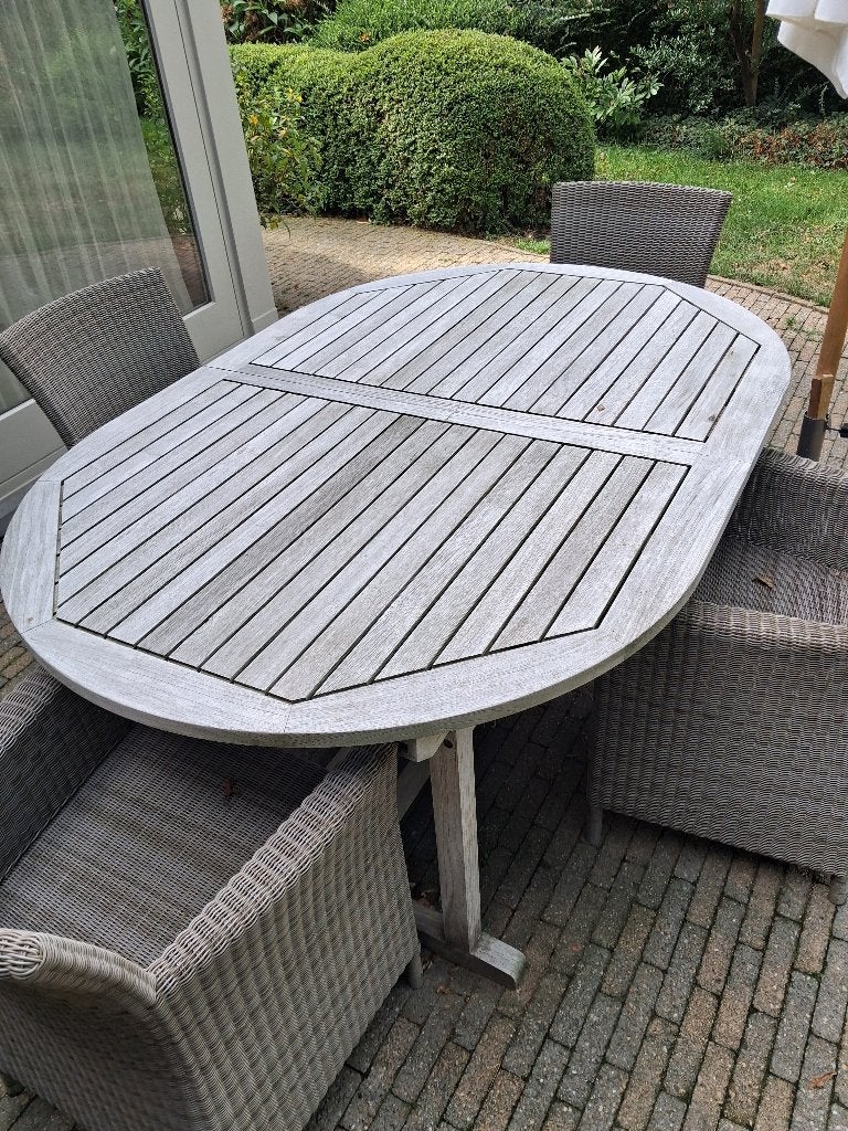 Tuintafel, Ophalen, Gebruikt, Ovaal