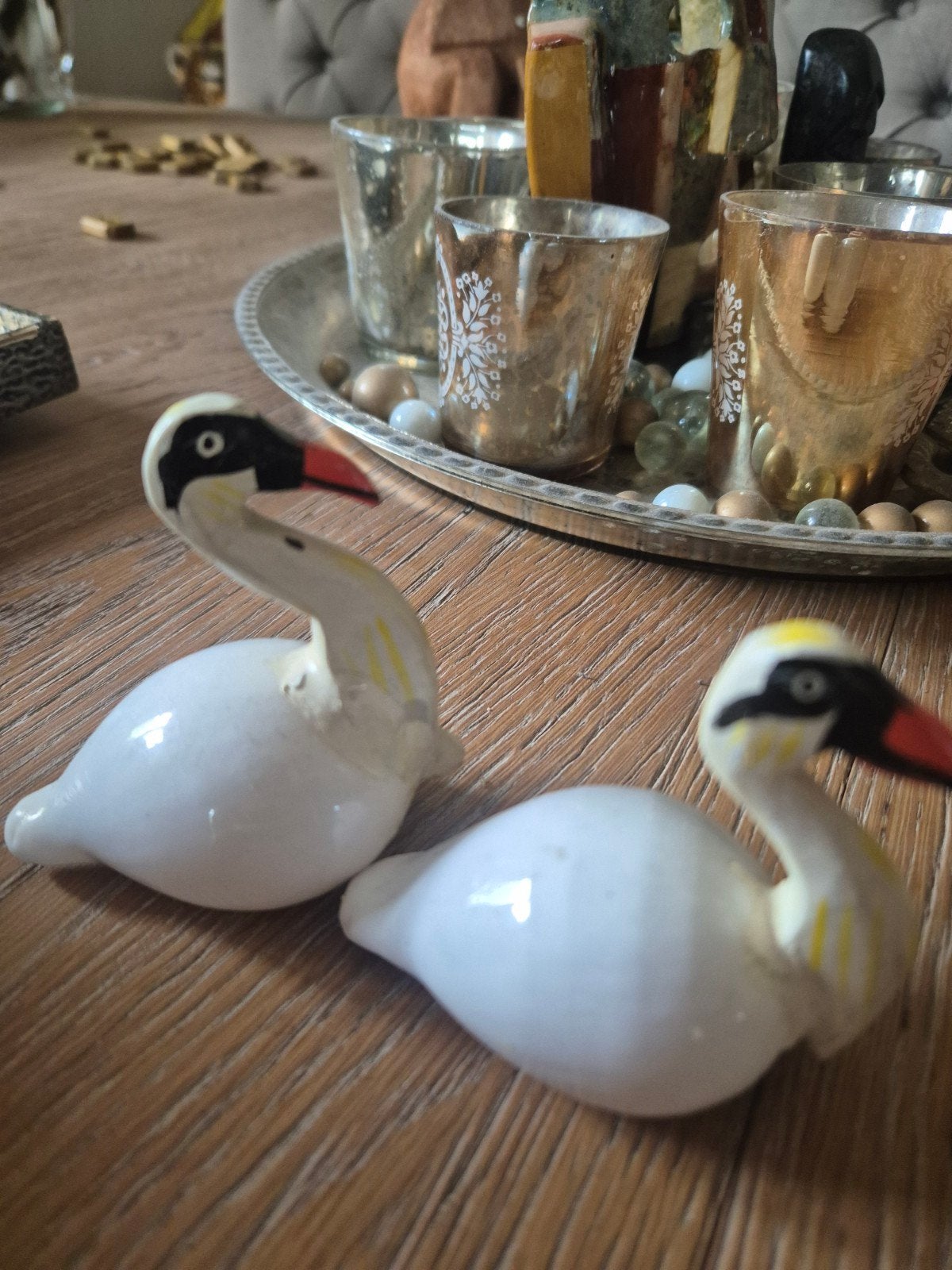 twee jaren 70 zwaan schelpen, Ophalen of Verzenden