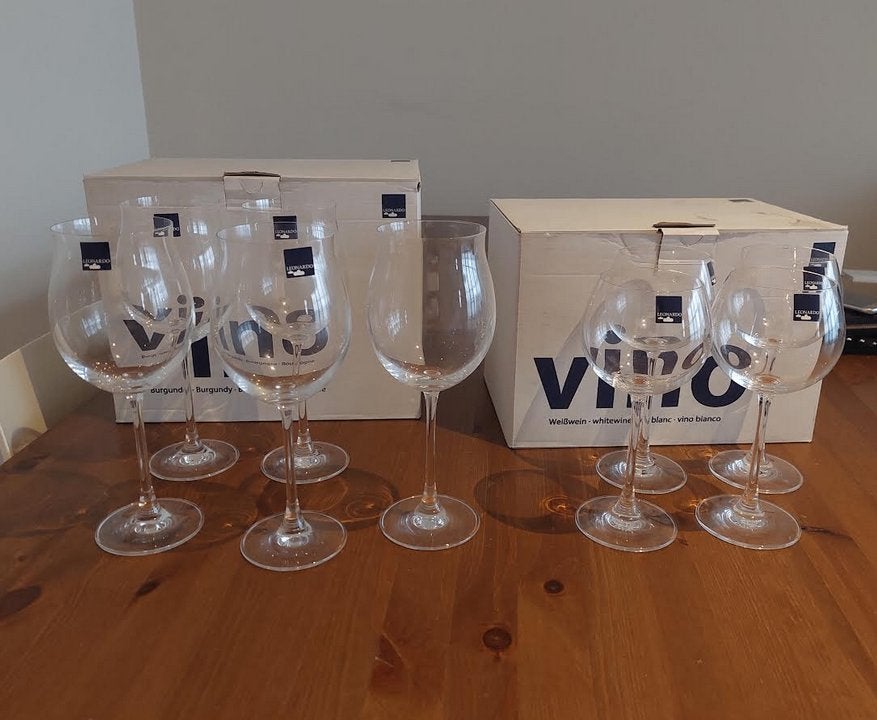 9 verres à vin - Leonardo - 10 EUR, Enlèvement, Comme neuf, Autres types