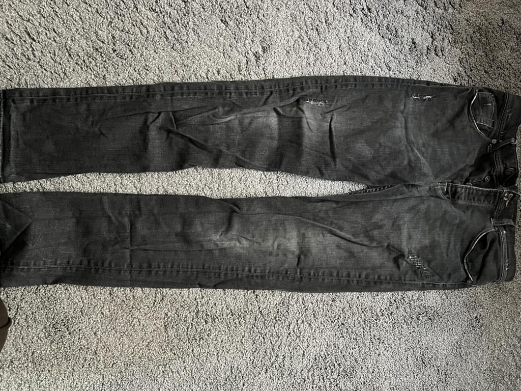 Jeans en jean noir délavé 7 Seven for all mankind, Enlèvement, Comme neuf