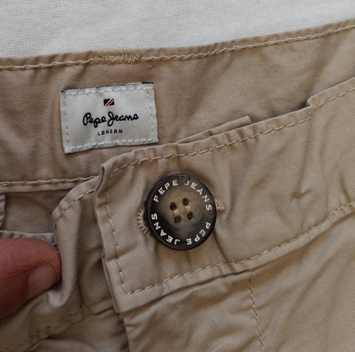 Pepe Jeans London pantalon beige Loose – taille L/XL, Kleding | Heren, Broeken en Pantalons, Ophalen of Verzenden, Beige