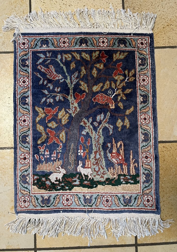 Handgeknoopt tapijt (SNELVERKOOP), 50 à 100 cm, Enlèvement, Utilisé, Rectangulaire