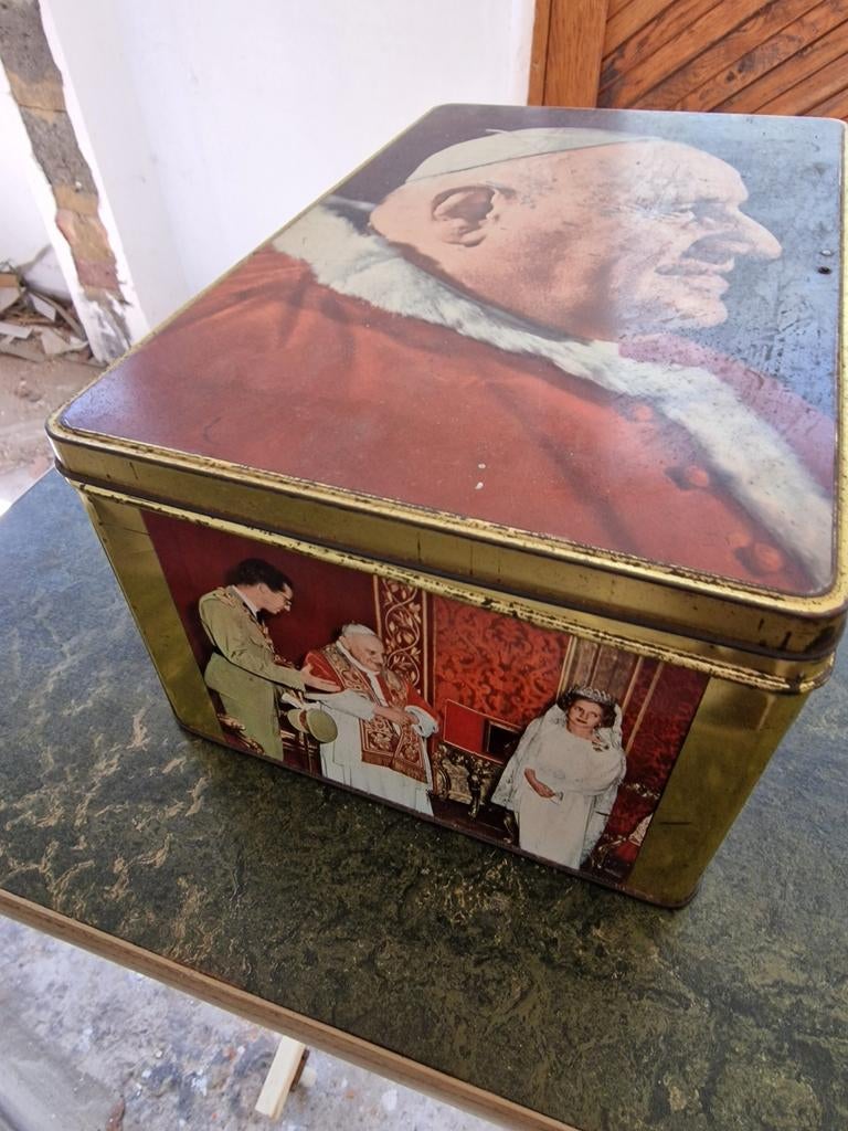 Boîte métallique ancienne, Collections, Boîte en métal, Enlèvement