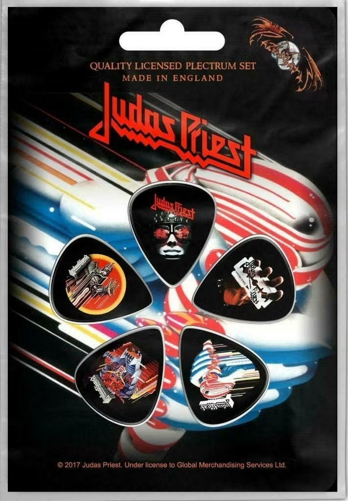 Judas Priest Plectrum Turbo 5-pack officiële merchandise, Ophalen of Verzenden, Nieuw
