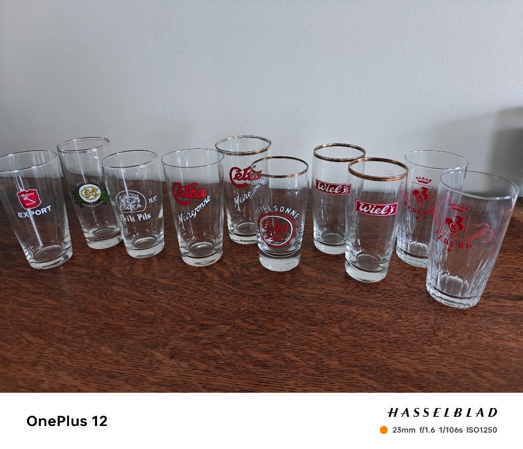 Vintage bierglazen, Verzamelen, Biermerken, Ophalen