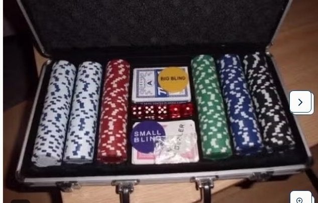 POKERSET MET KOFFER  IN GOEDE STAAT, Ophalen of Verzenden