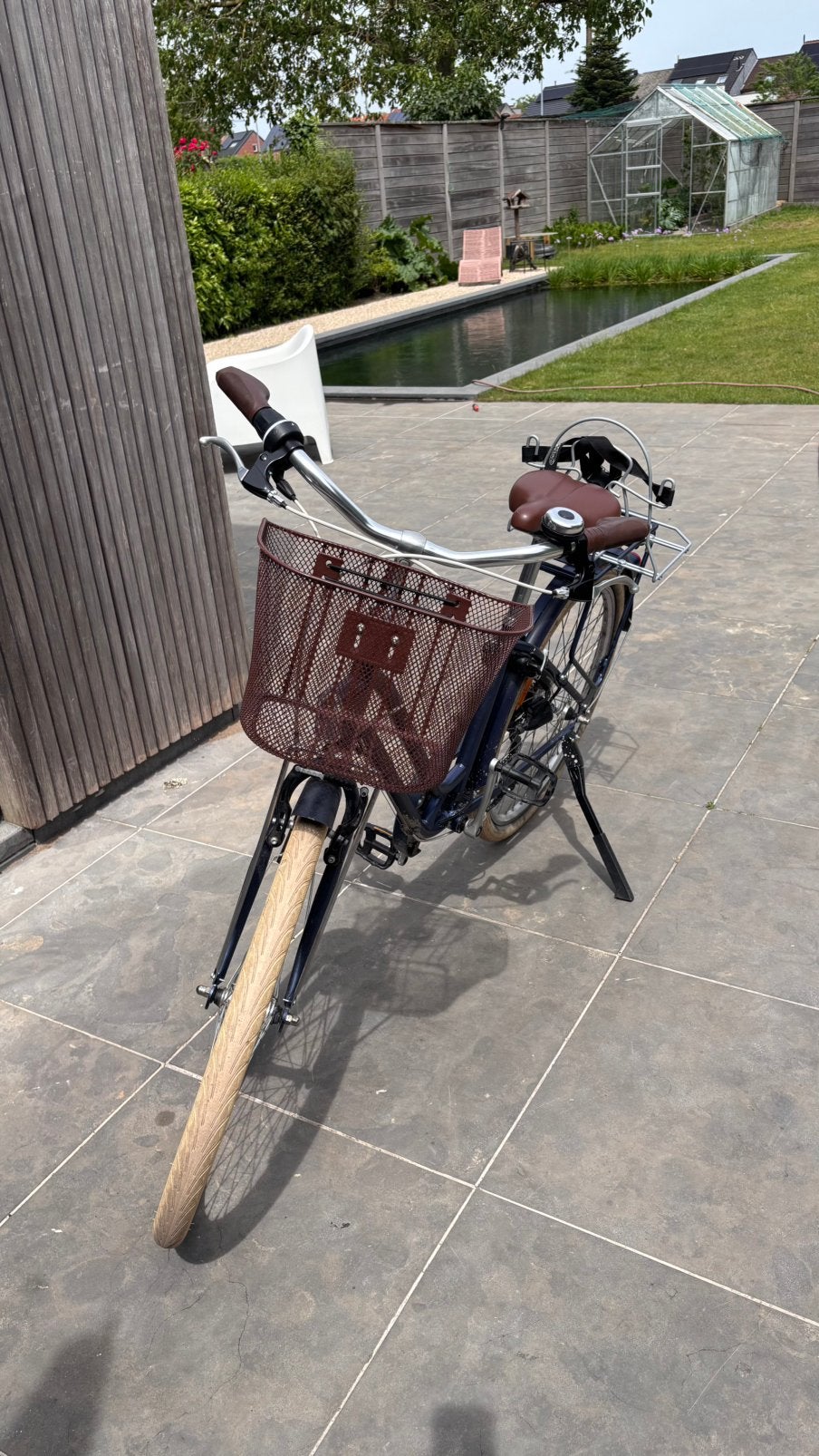 Stadsfiets Elops blauw maat XS (145-155cm), Fietsen en Brommers, Fietsen | Dames | Omafietsen, Ophalen, Zo goed als nieuw