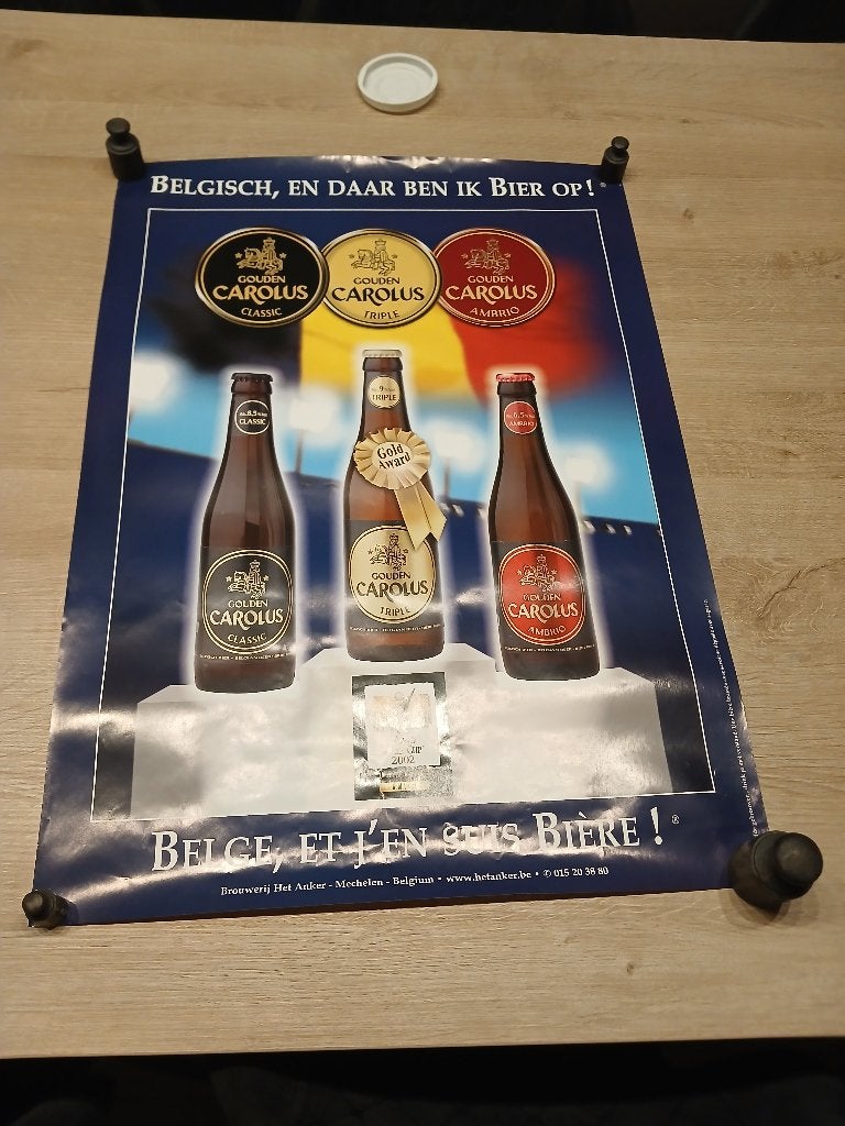 posters van bieren, Enlèvement ou Envoi, Rectangulaire vertical, Utilisé, Autres sujets/thèmes