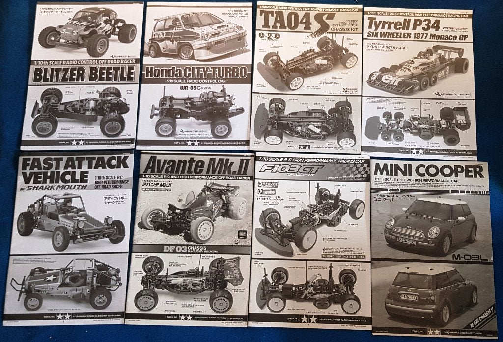 Originele Tamiya handleidingen (LOT3), uit te kiezen, Verzenden, Nieuw, Onderdeel