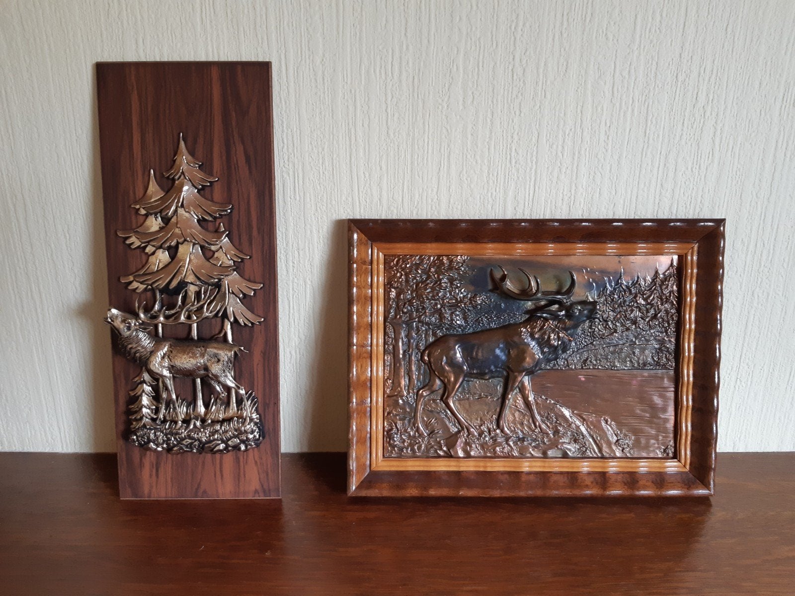 Cerfs (cuivre sur bois), Enlèvement ou Envoi