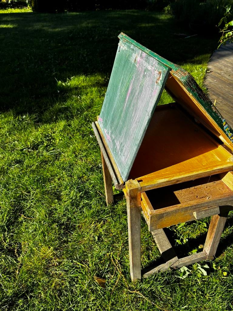 Tafeltje met bord voor kleuters, Kinderen en Baby's, Kinderspulletjes, Gebruikt, Ophalen