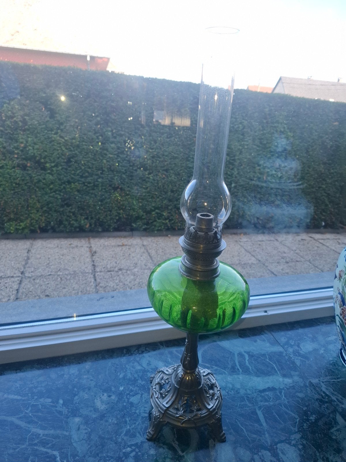 lampe Belge olielamp, Ophalen