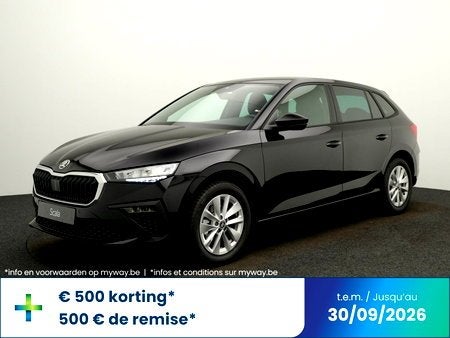 Skoda Scala Scala Corporate 1,0 TSI 85 kW DSG7, Auto's, Automaat, Scala, Zwart, Berline