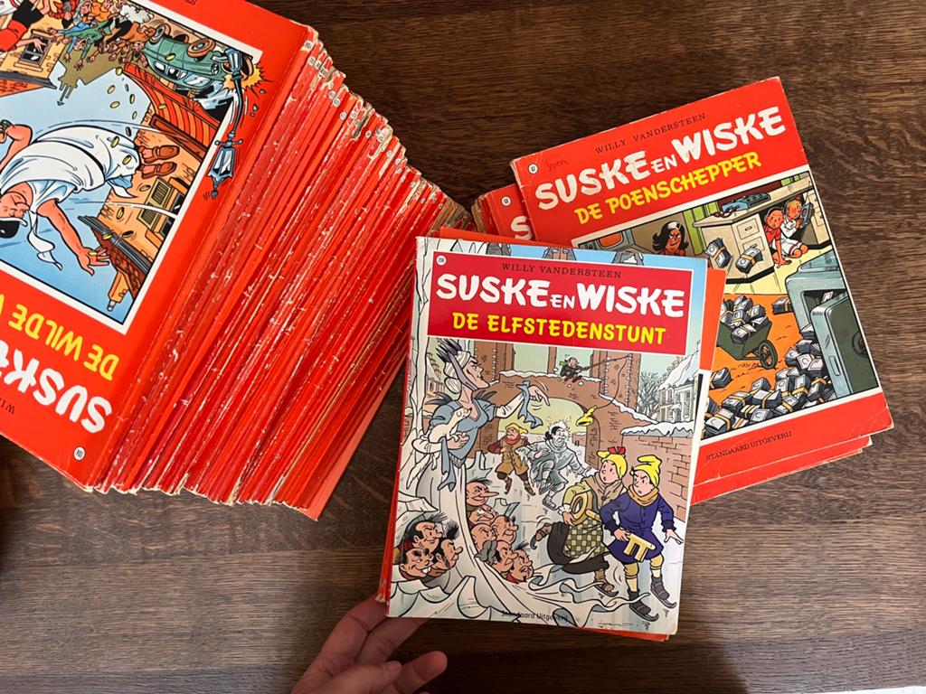 65 strips Suske en Wiske (1979 - 2007), Meerdere stripboeken, Ophalen of Verzenden, Gelezen