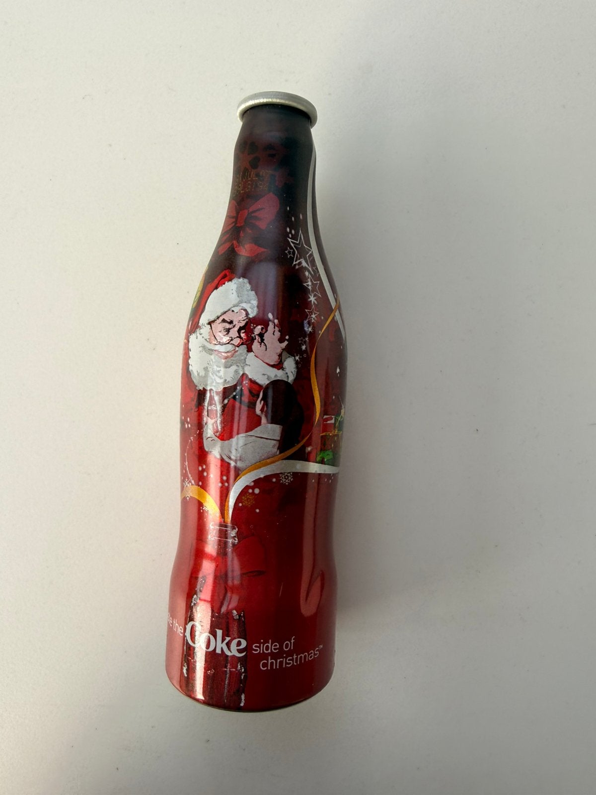 Coca cola metalen kerstflesje, Ophalen of Verzenden, Zo goed als nieuw