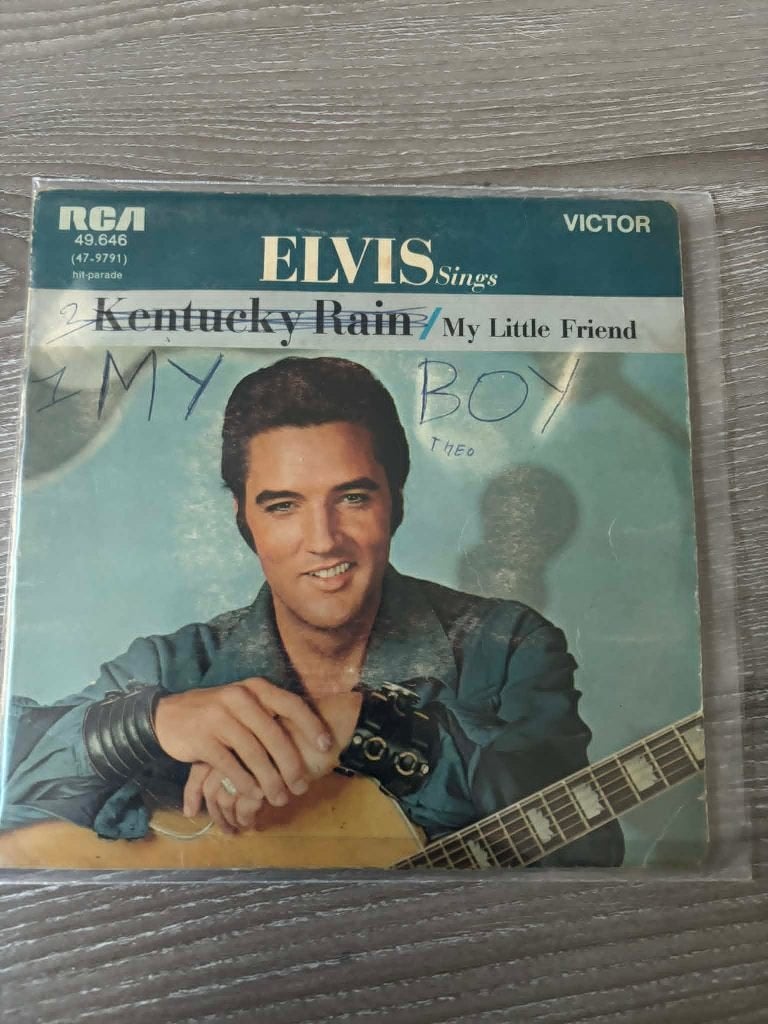 Elvis single, Kentucky rain/my little friend, Franse persing, Cd's en Dvd's, Vinyl Singles, Gebruikt, 7 inch, Ophalen of Verzenden