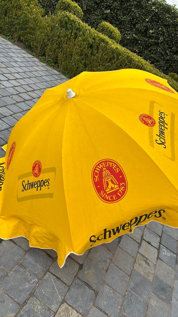 Vintage shweppes parasol, Tuin en Terras, Ophalen, Gebruikt