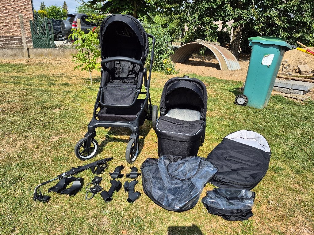 Thule Sleek 3-in-1 kinderwagen + uitgebreide accessoireset, Gebruikt, Verstelbare duwstang, Ophalen, Kinderwagen