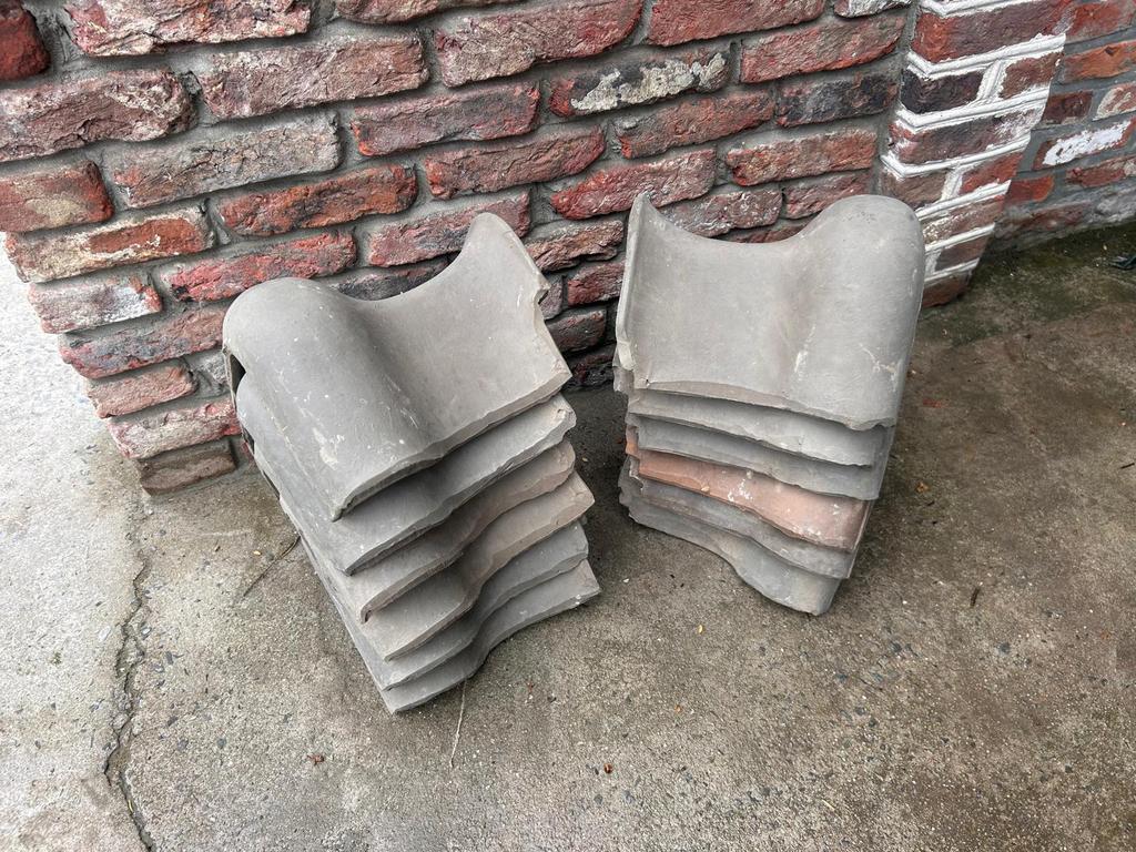 Selle Ovh 12 pièces, 1 lot, gris/bleu, Bricolage & Construction, Tuiles & Revêtements de toit, Enlèvement, Utilisé, Bleu