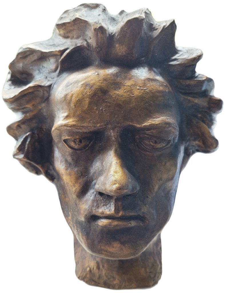 Art-deco Terra cotta buste Ludwig von beethoven, Ophalen