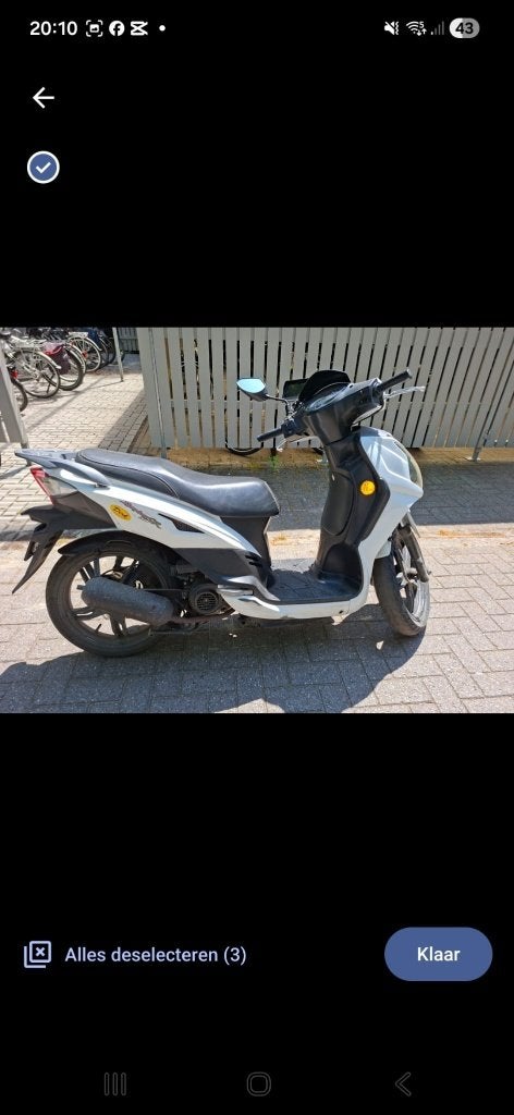 Scooter, Ophalen, Gebruikt, Klasse B (45 km/u), Benzine
