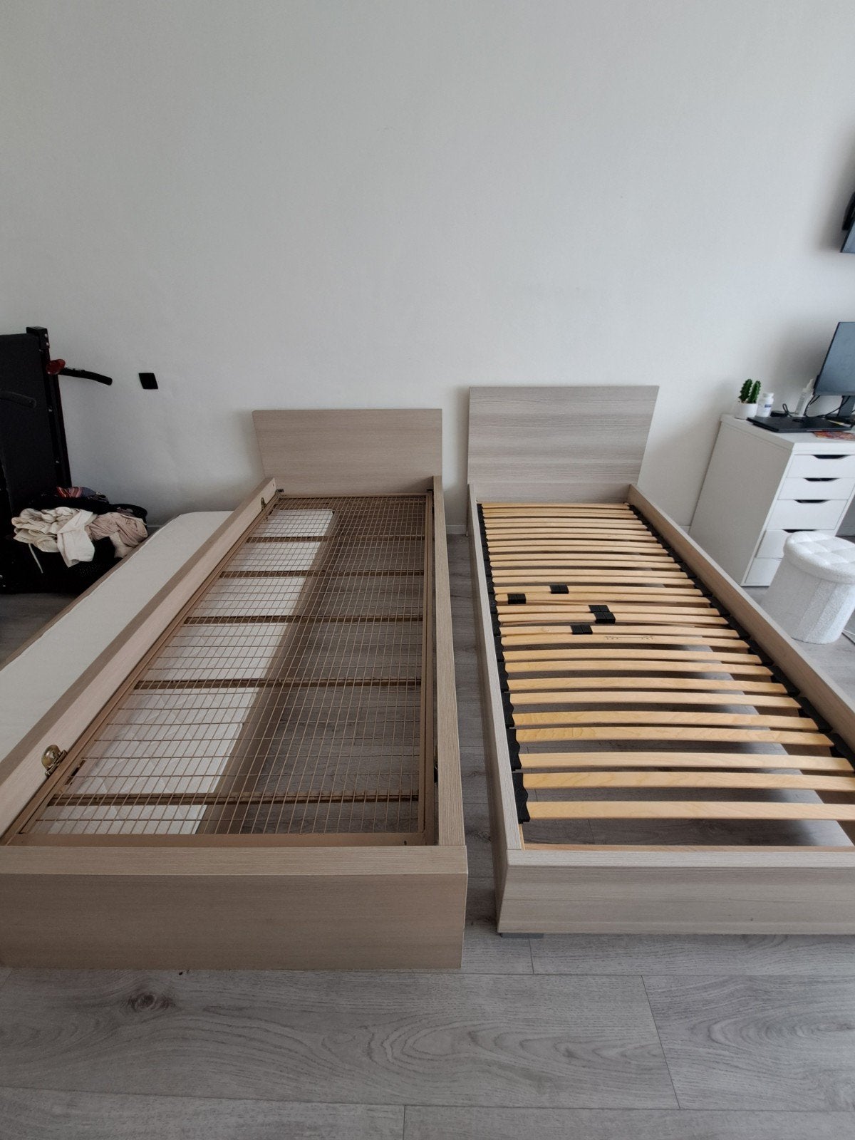 Dubbel bed, Ophalen