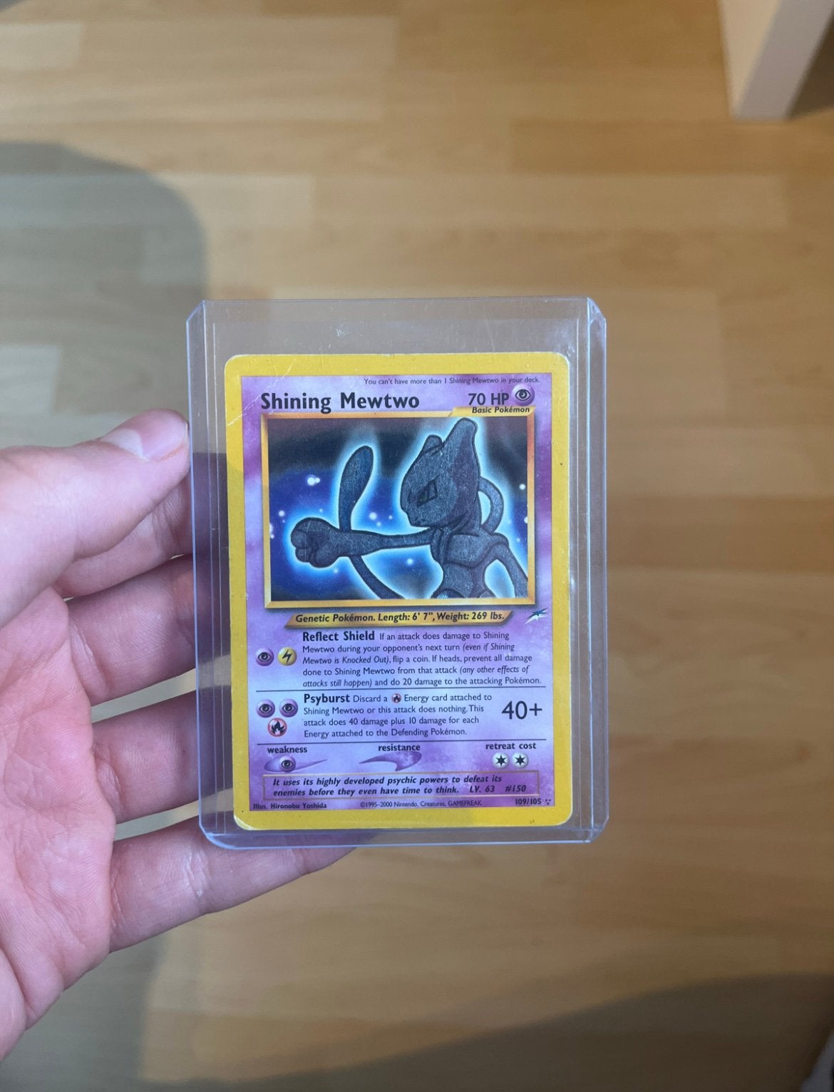 Shining Mewtwo 109/105, Envoi, Comme neuf