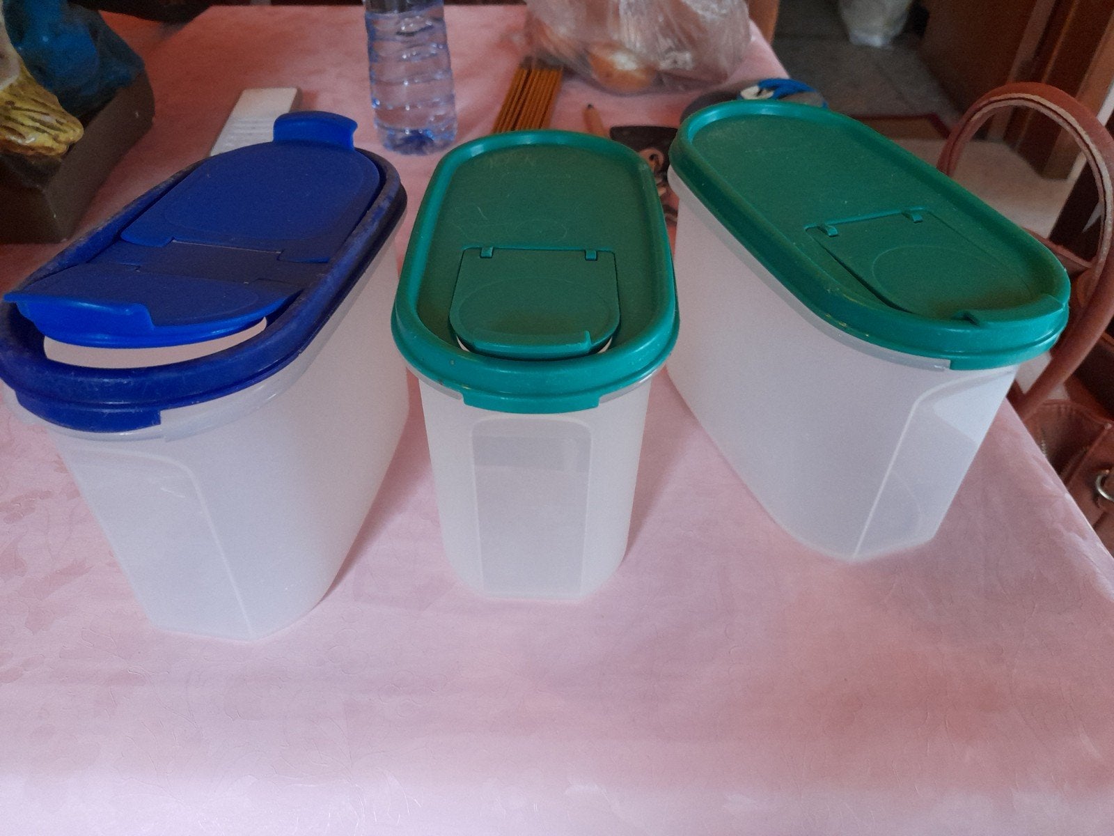 Bewaardozen, 3 stuks, Tupperware, Ophalen of Verzenden, Zo goed als nieuw, 1100 ml, Bewaardoos