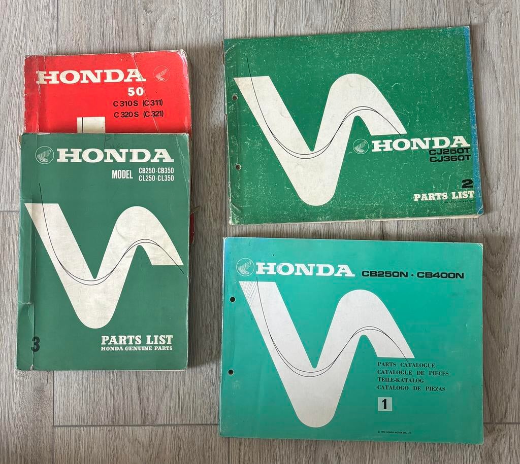 Honda werkplaatshandboeken/parts manuals, Motoren, Ophalen, Honda