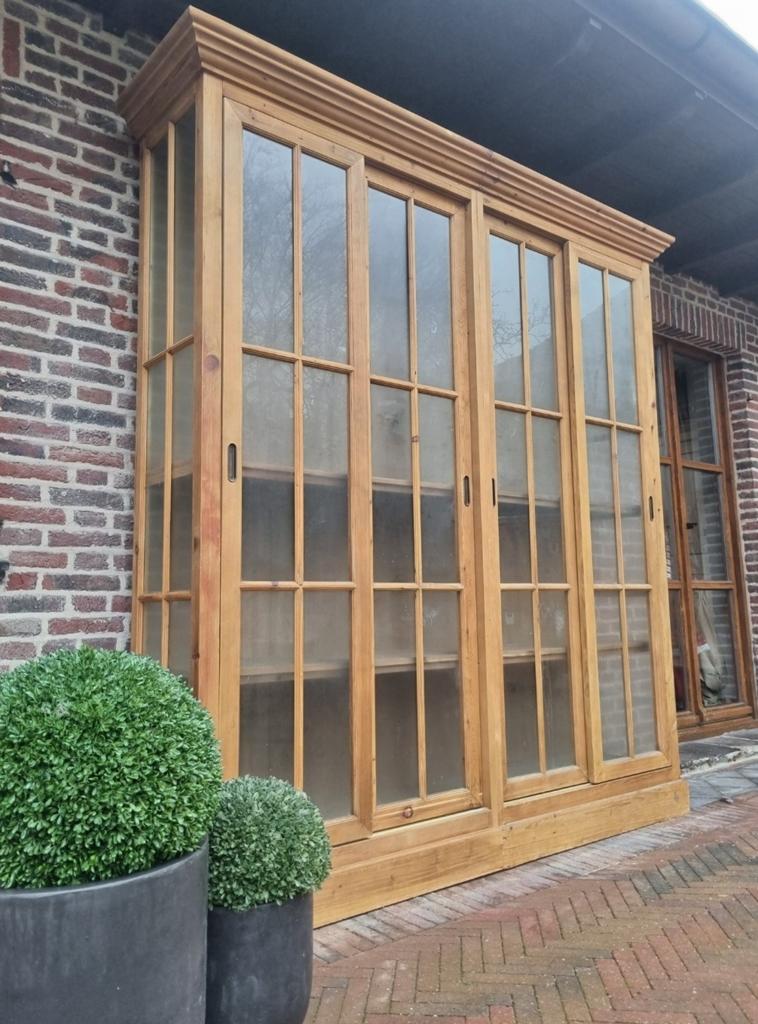Teak vitrinekast/buffetkast GRATIS LEVERING