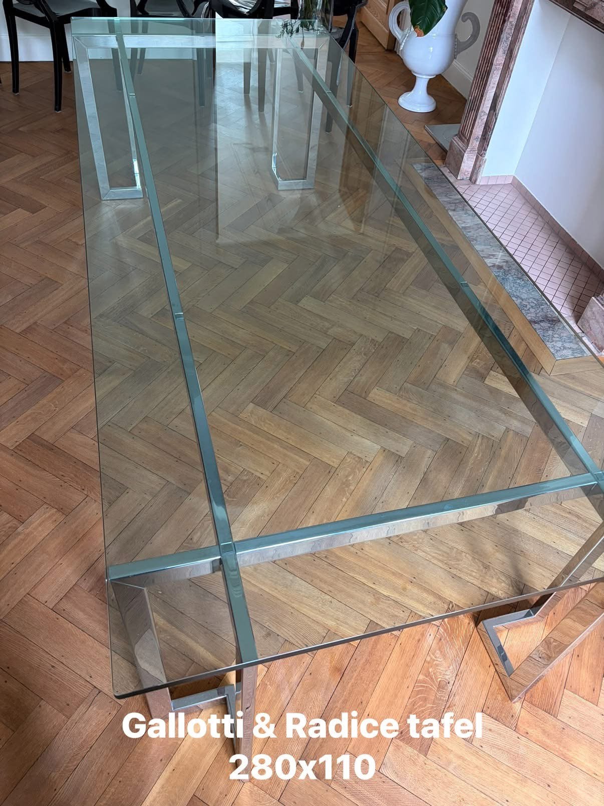 Italiaanse design tagel te koop, Huis en Inrichting, Ophalen, Modern design, Gebruikt, 100 tot 150 cm