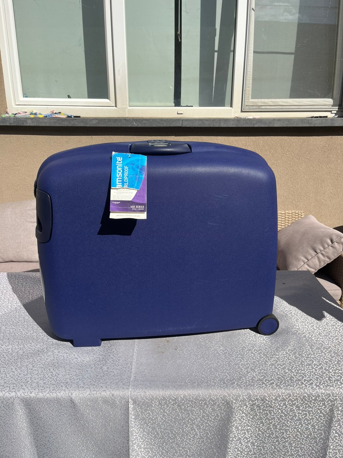 alise  Samsonite Oyster II 111L bleu, 70 cm ou plus, Plastique dur, Comme neuf, Enlèvement