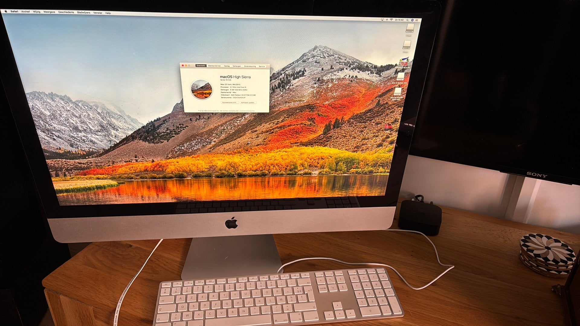 iMac 27 inch 2011, Computers en Software, Apple Desktops, Ophalen of Verzenden, Zo goed als nieuw, IMac