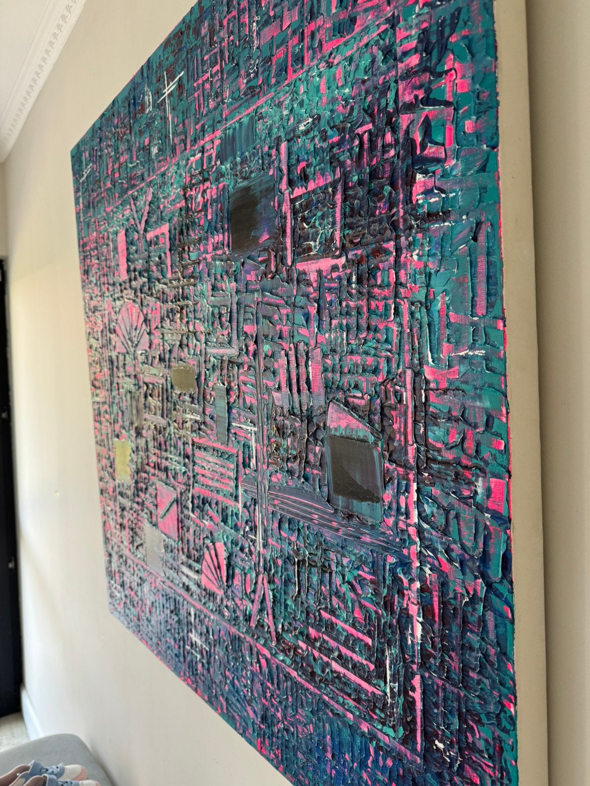Prachtig schilderij op doek, Antiek en Kunst, Ophalen of Verzenden